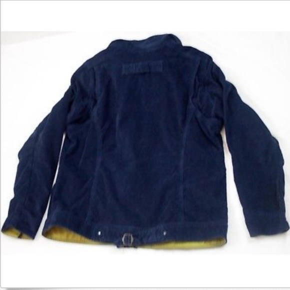 Eddie Bauer Blue Corduroy Zip Button Up Jacket - Picture 7 of 8